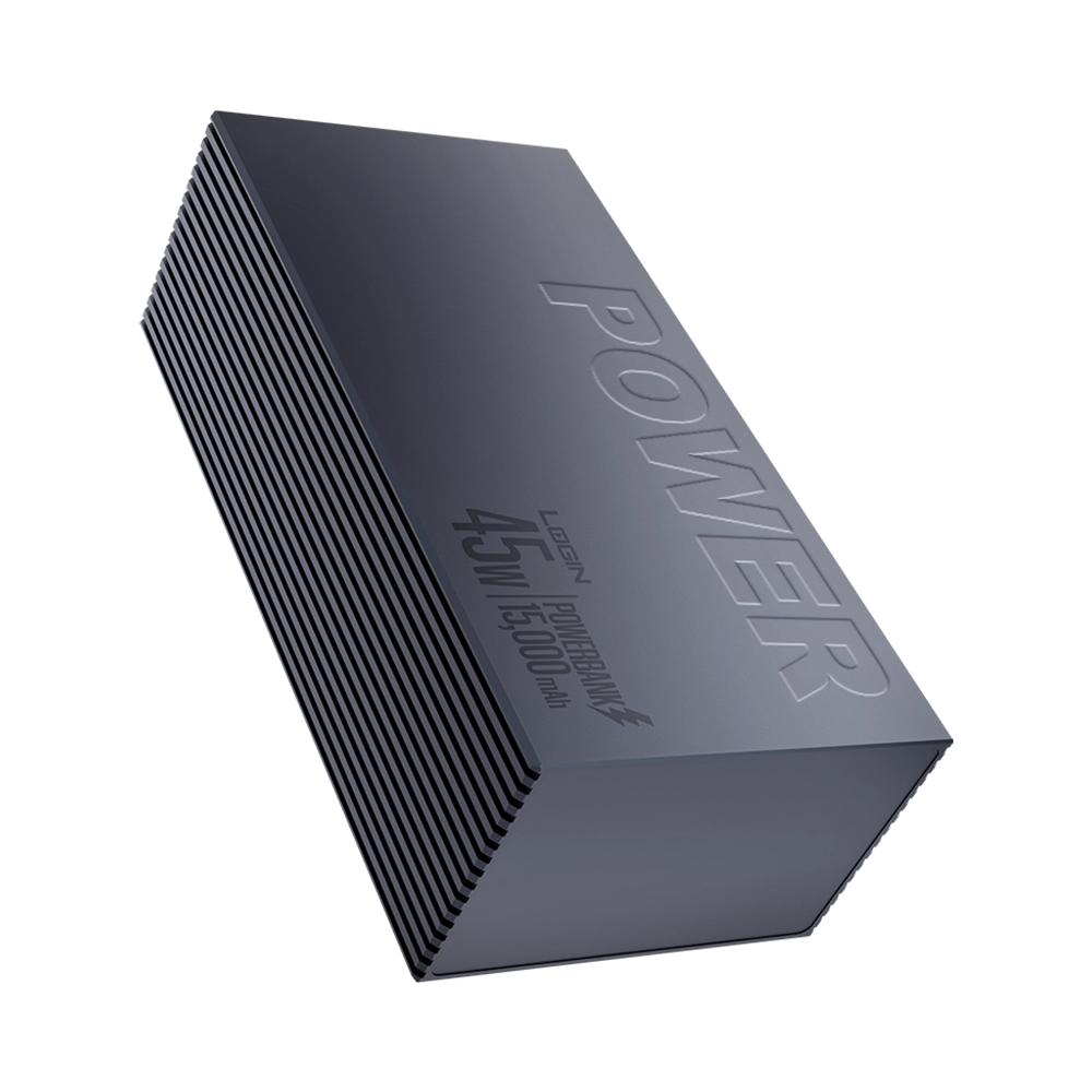 LOGIN Nomad L-706 15,000mAh Metallic Power Bank – 45W Super Fast PD Charging for Laptops, Tablets & Phones