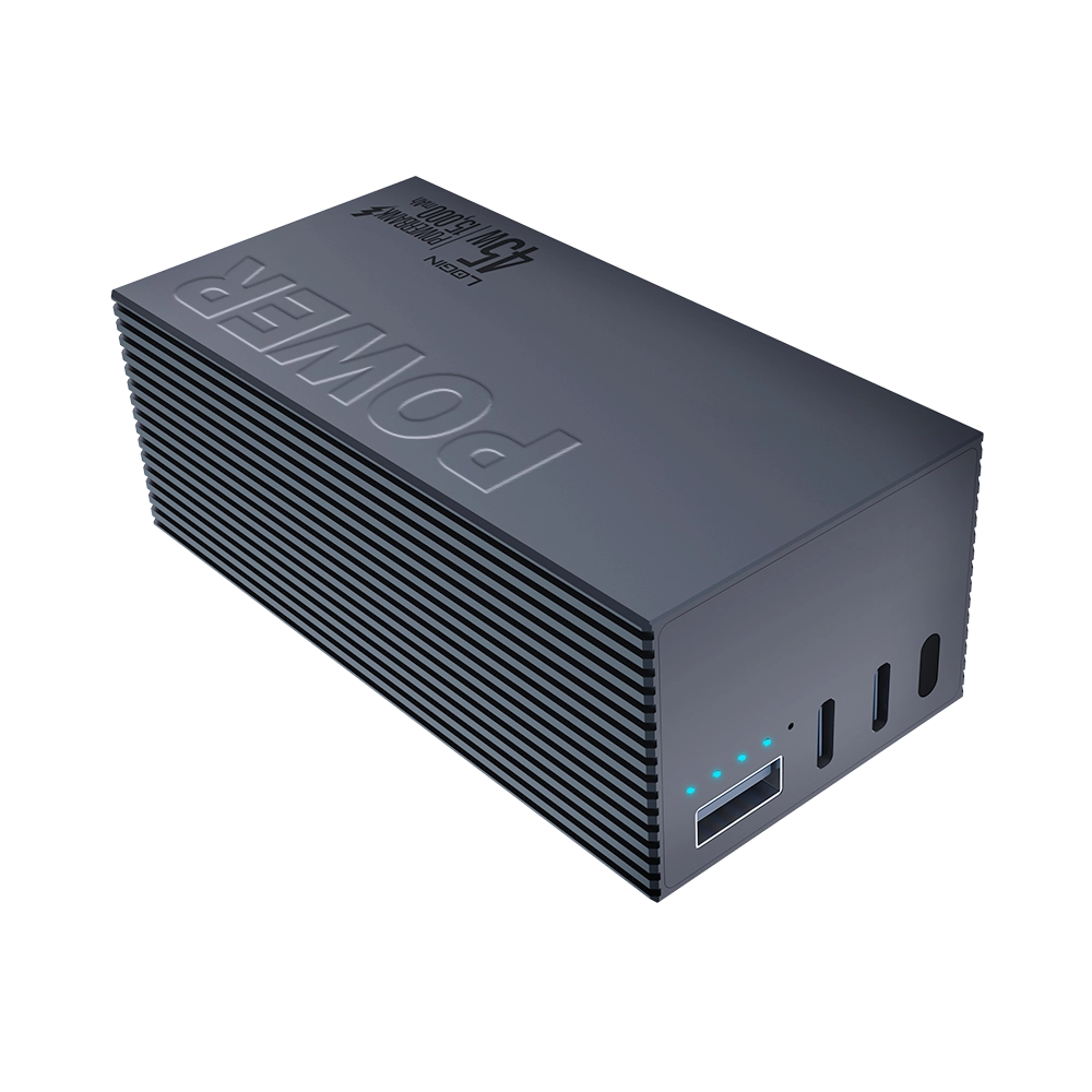 LOGIN Nomad L-706 15,000mAh Metallic Power Bank – 45W Super Fast PD Charging for Laptops, Tablets & Phones
