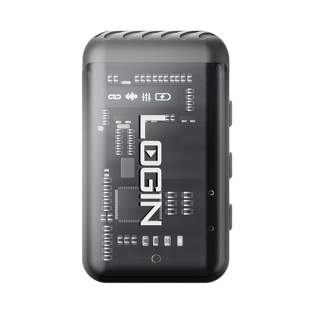LOGIN L-251 Noiseless Wireless Vlogging Microphone – AI Noise Cancellation & Dual Receivers