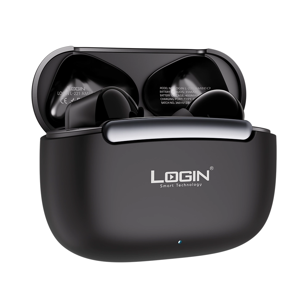 LOGIN L-221 Ambeo Wireless Earbuds – Premium ANC & ENC Bluetooth Earbuds with 13mm Bass Drivers