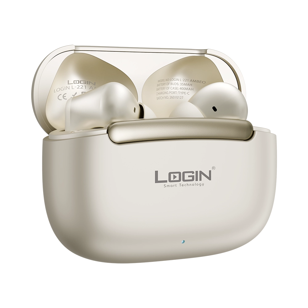 LOGIN L-221 Ambeo Wireless Earbuds – Premium ANC & ENC Bluetooth Earbuds with 13mm Bass Drivers