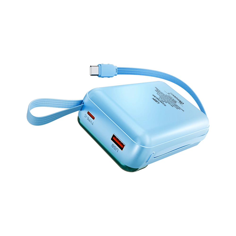LOGIN L-713 Aera 20,000mAh Power Bank – 35W Super Fast Charging with Built-In PD & Lightning Cables