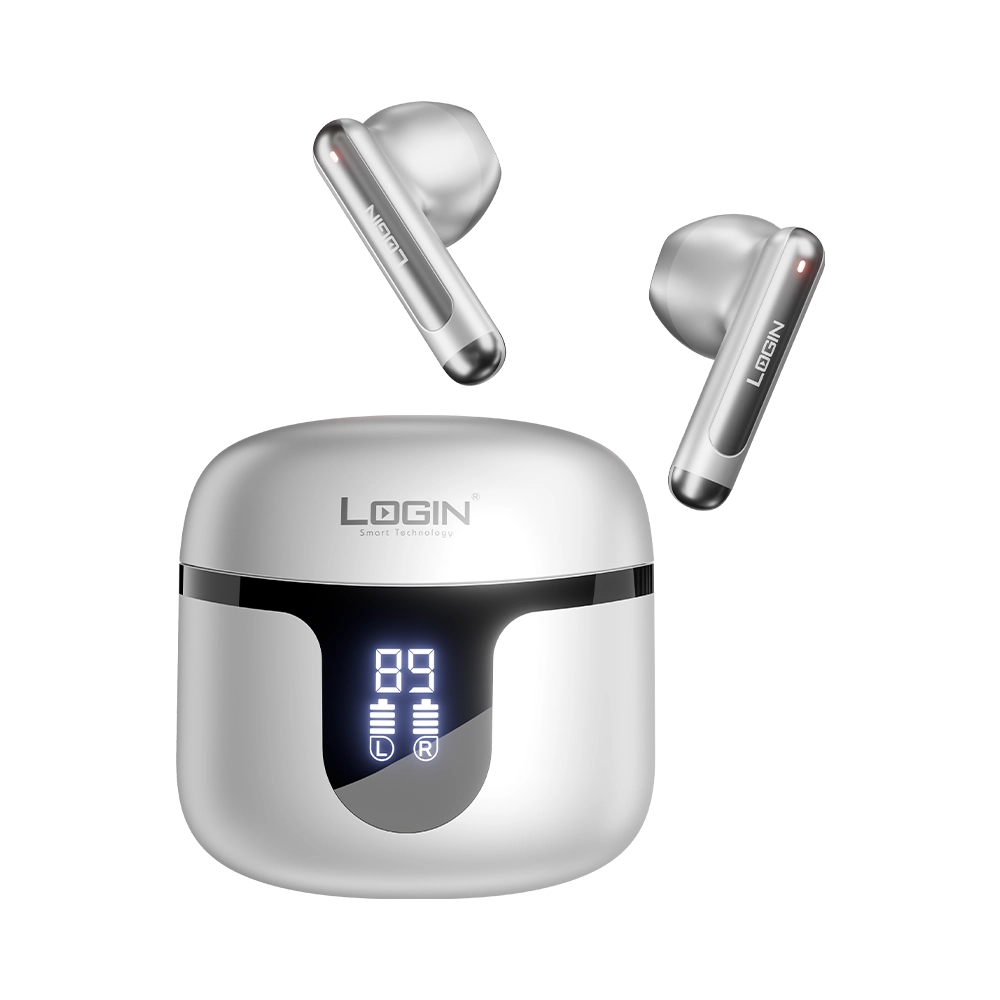 LOGIN L-216 Drake True Wireless Earbuds | Bluetooth 6.0 | 13mm Bass Drivers | Digital LED Display
