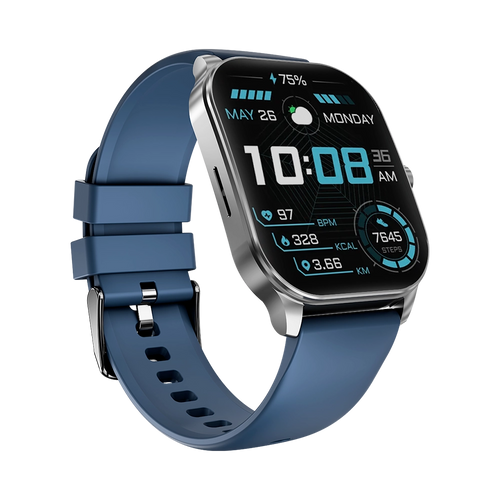 LOGIN L-104 Elite Smart Watch – 1.96" Curved AMOLED Display, Dual Straps & Bluetooth Calling