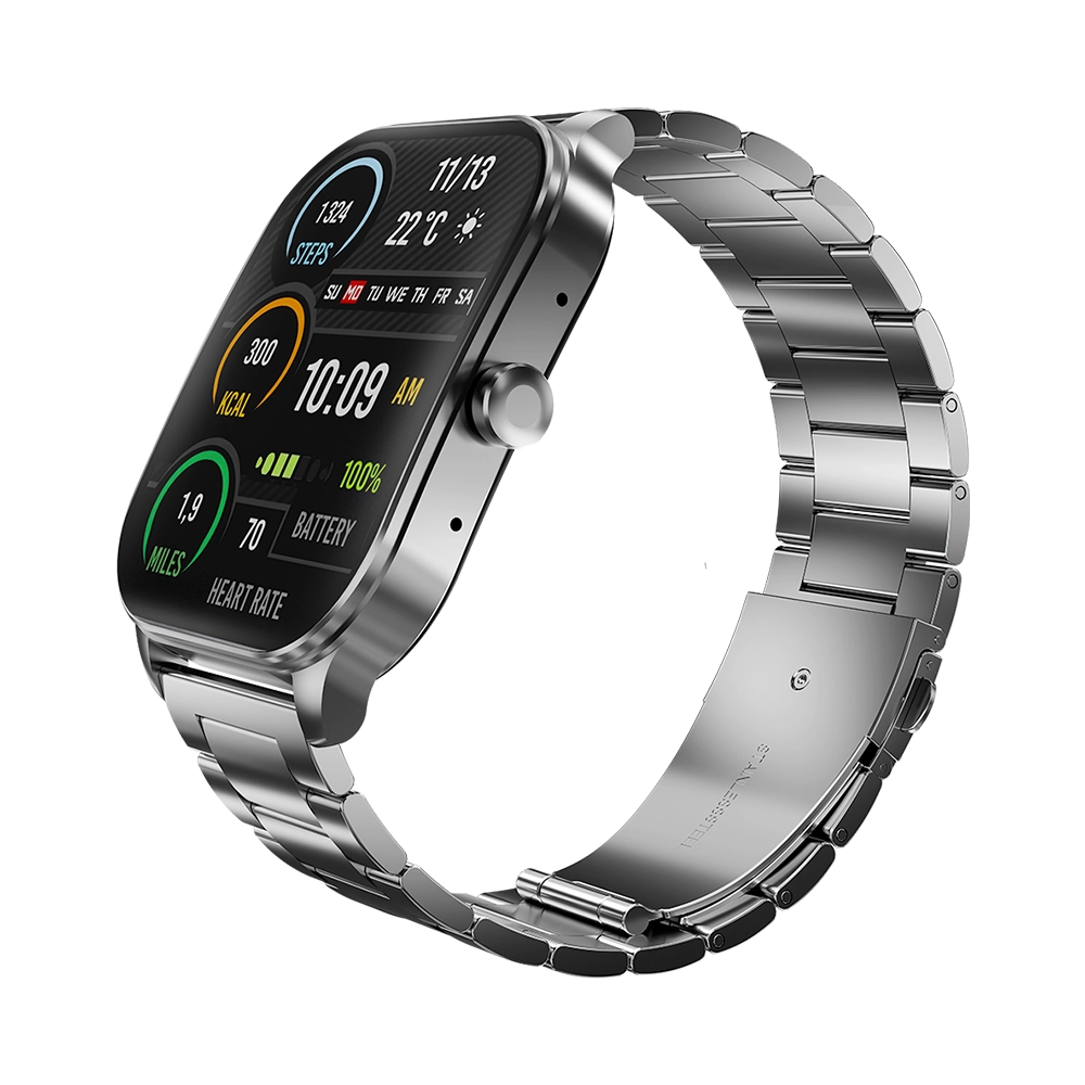 LOGIN L-104 Elite Smart Watch – 1.96" Curved AMOLED Display, Dual Straps & Bluetooth Calling