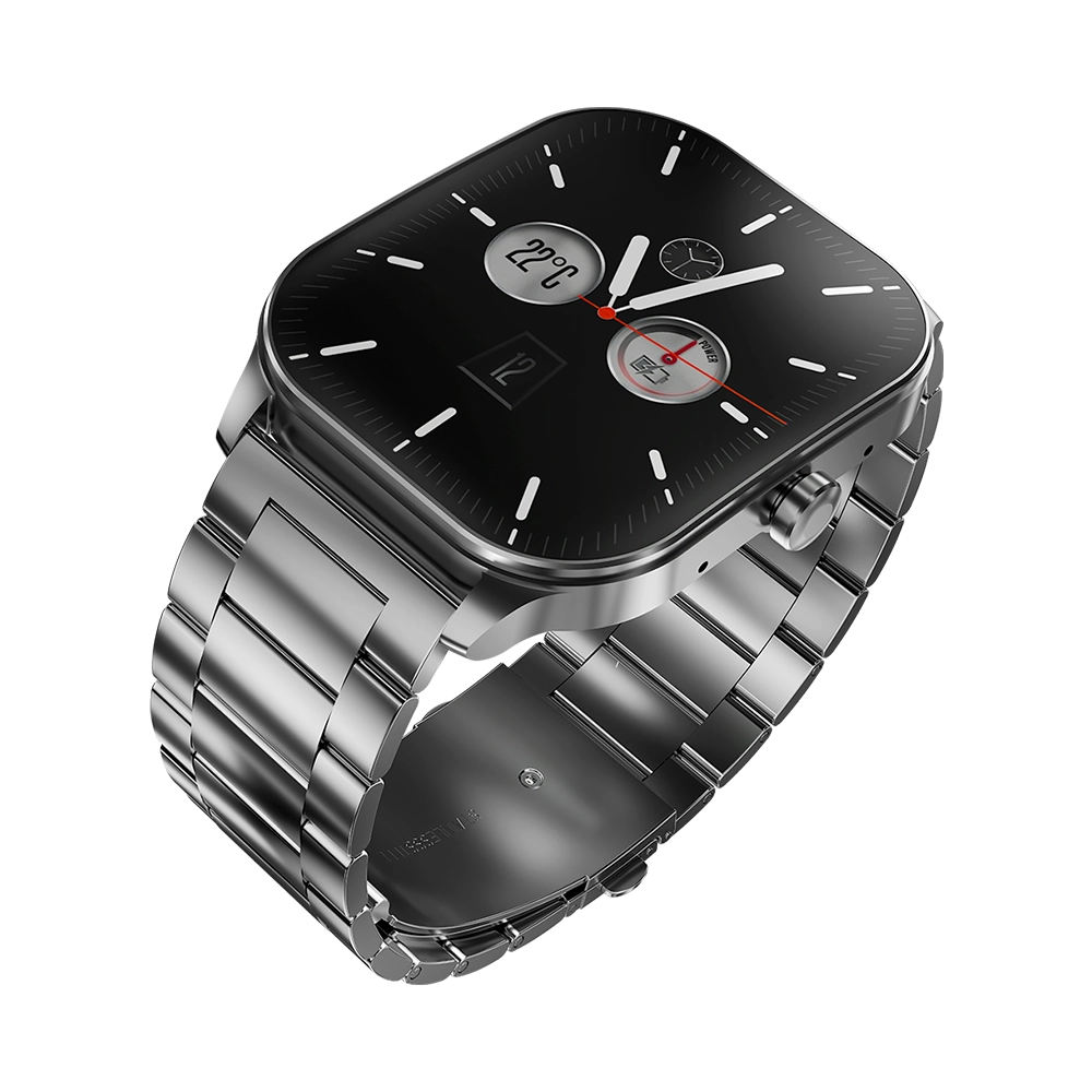 LOGIN L-104 Elite Smart Watch – 1.96" Curved AMOLED Display, Dual Straps & Bluetooth Calling