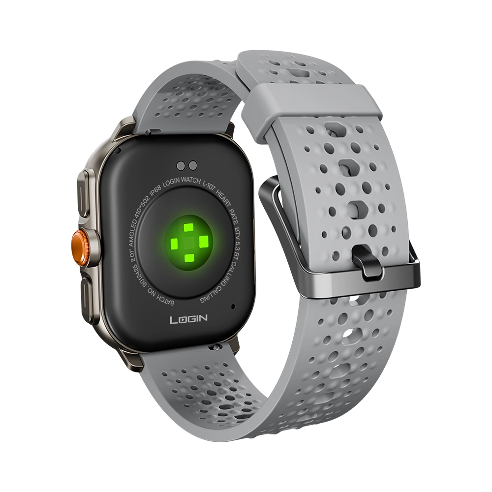 LOGIN L-107 Prism Smart Watch – 2.01" AMOLED Display, Bluetooth 5.3 Calling & IP68 Rating