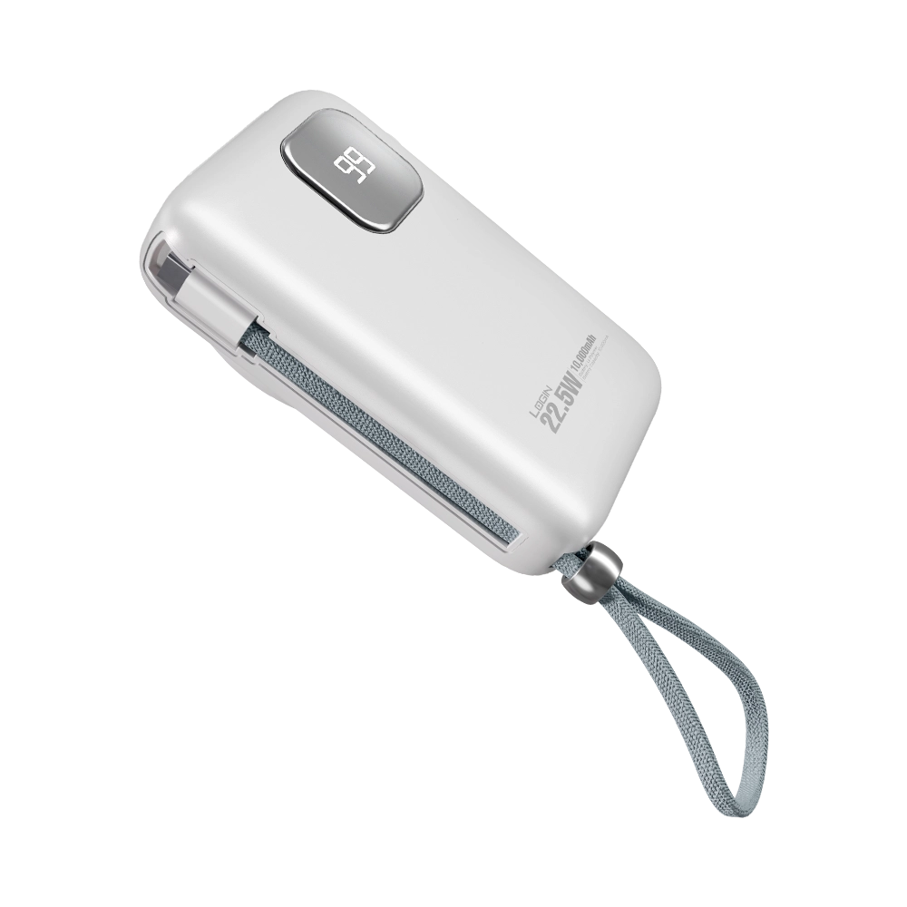 LOGIN Magcore L-711 10,000mAh Magnetic Power Bank – 15W MagSafe Wireless, Smartwatch Charging & Built-in PD Cable