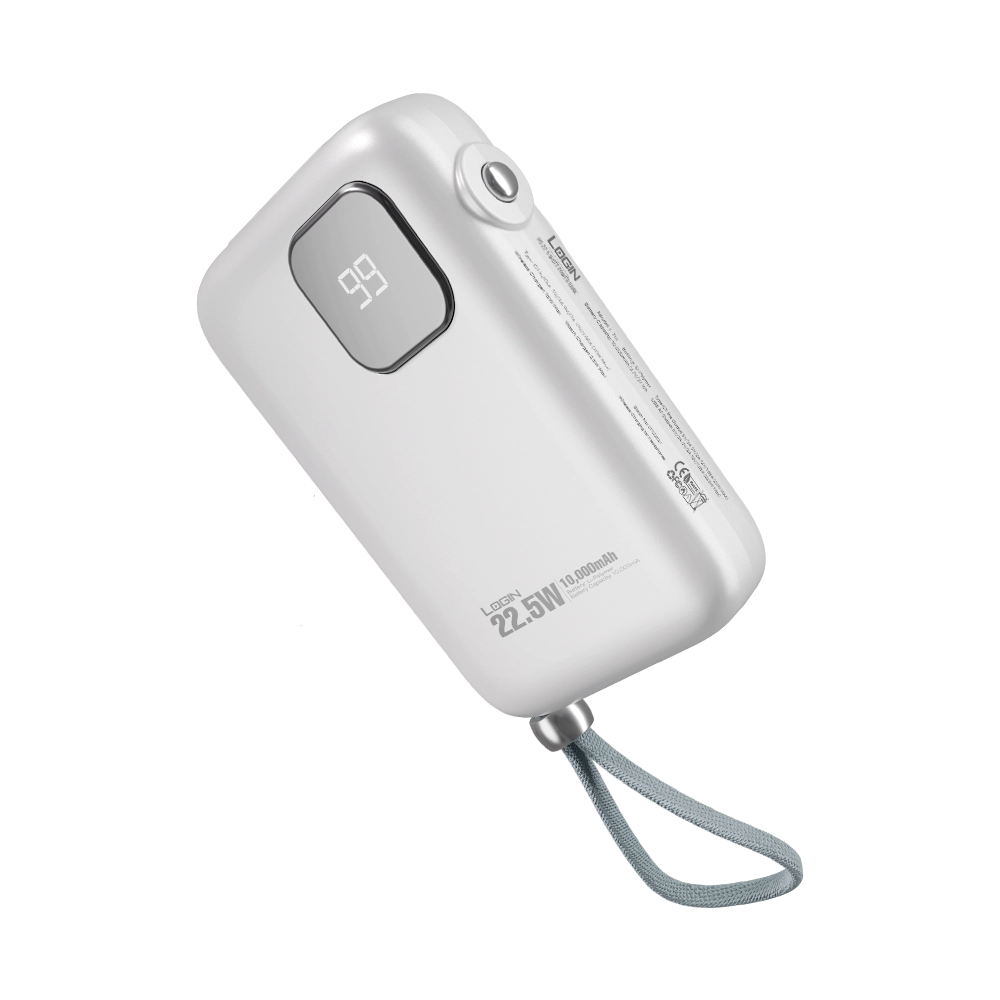 LOGIN Magcore L-711 10,000mAh Magnetic Power Bank – 15W MagSafe Wireless, Smartwatch Charging & Built-in PD Cable