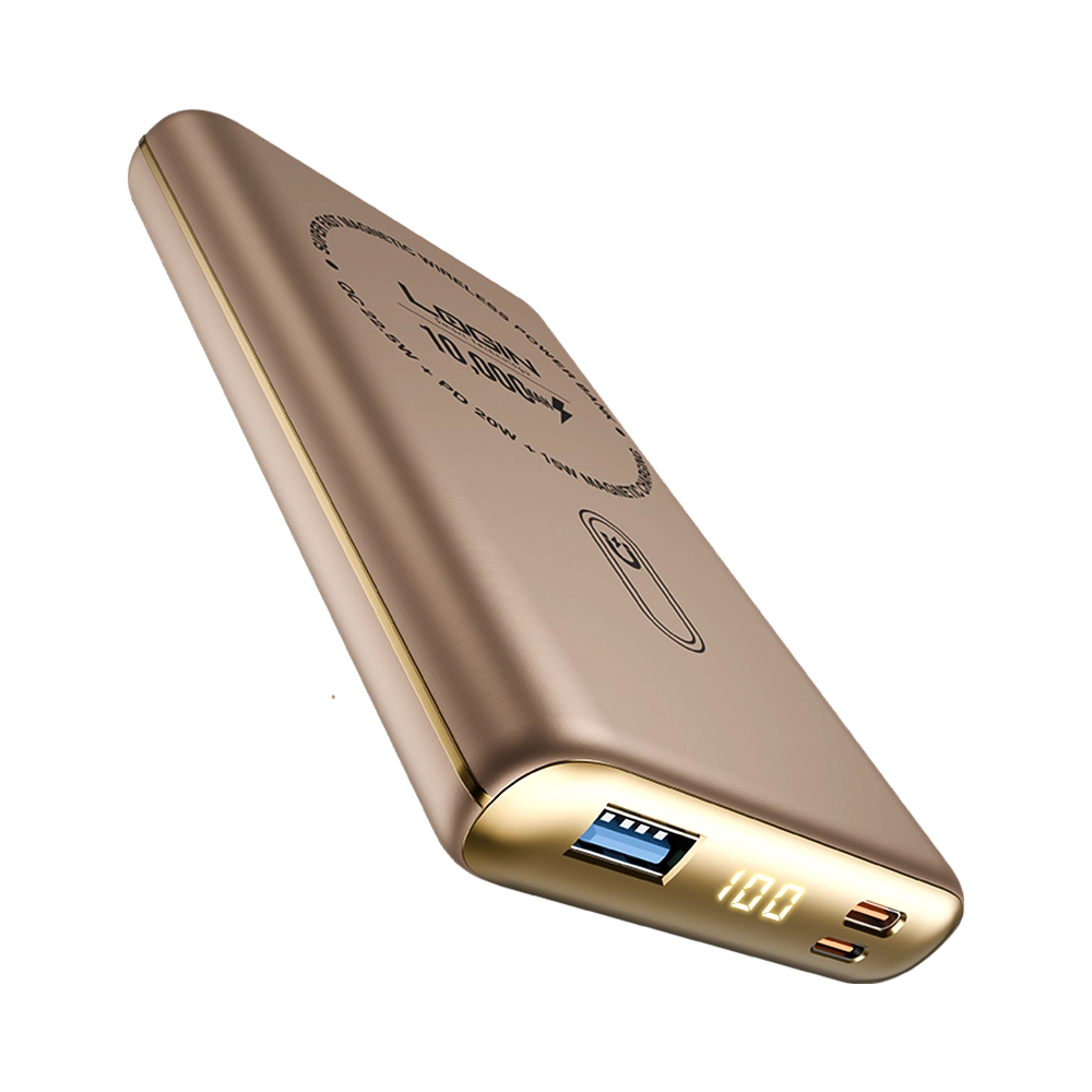 LOGIN Magna L-712 10,000mAh Magnetic Wireless Power Bank – 15W MagSafe, 22.5W Fast Charging & LED Display