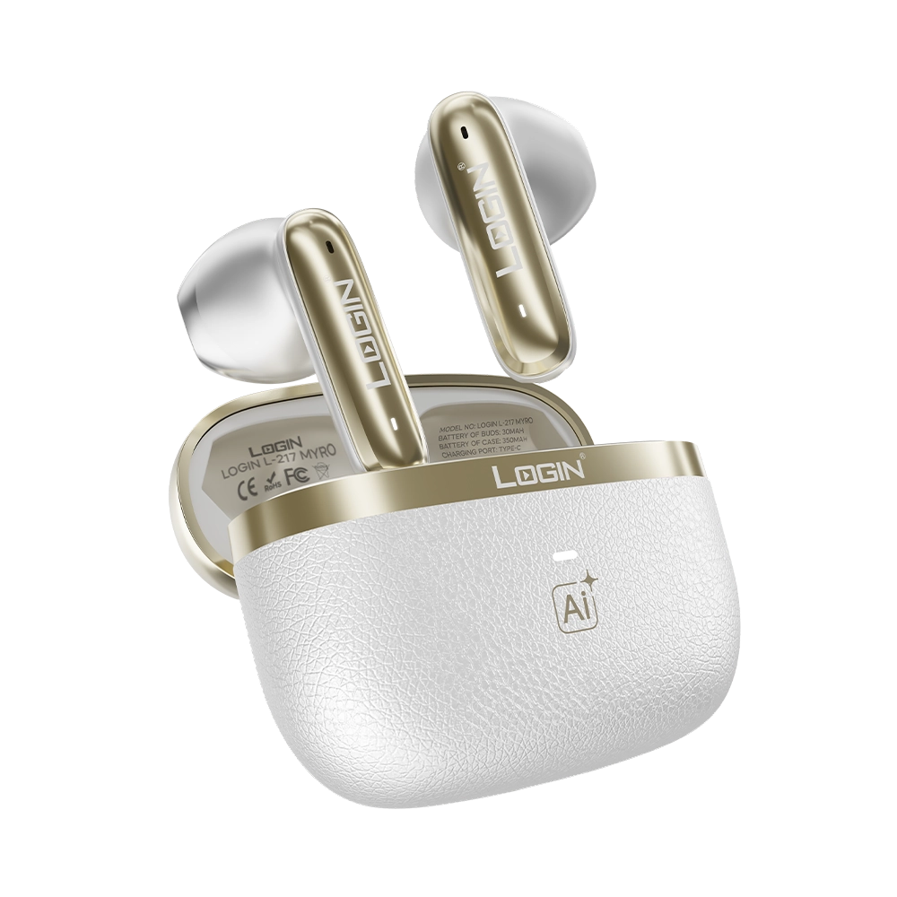 LOGIN L-217 Myro True Wireless Earbuds | 6-Mic Hybrid ANC & ENC | Bluetooth 6.0 | AI Translation