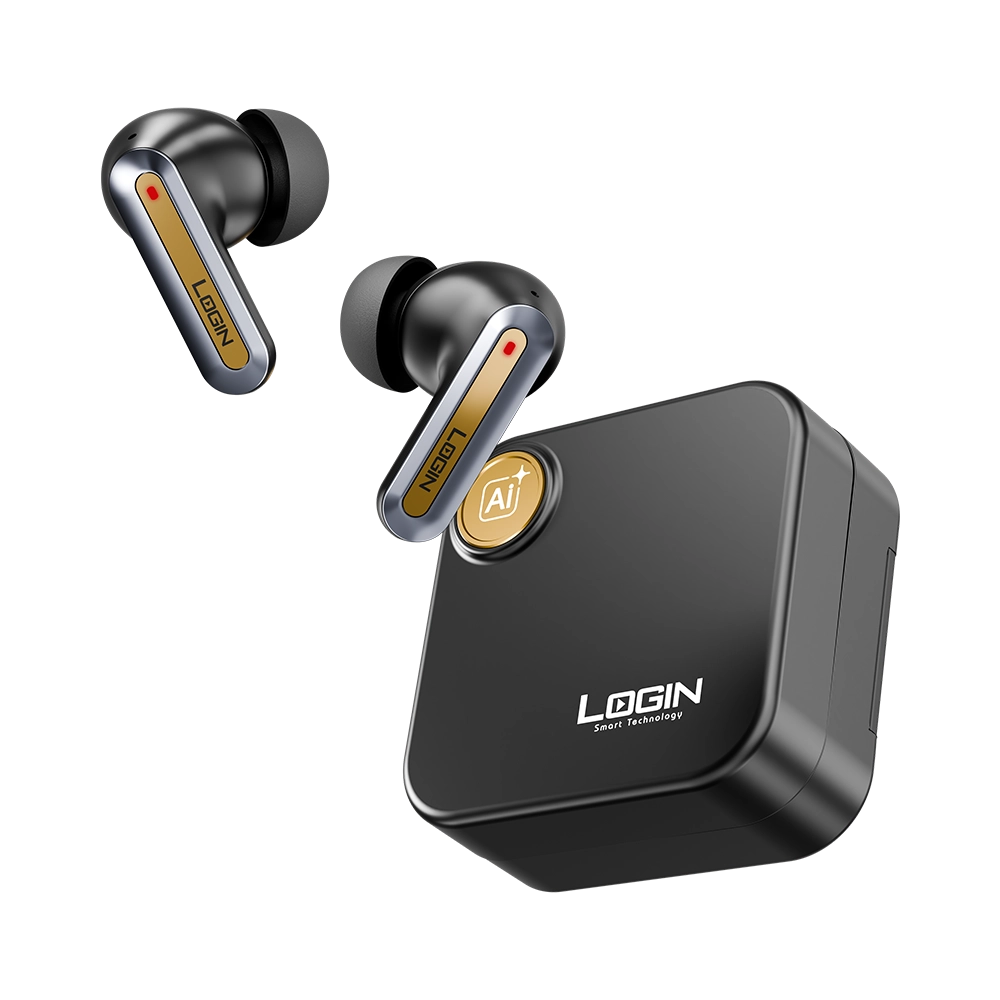 LOGIN L-222 Cerus True Wireless Earbuds | Hybrid 6-Mic ANC & ENC | Bluetooth 6.0 | AI Translation