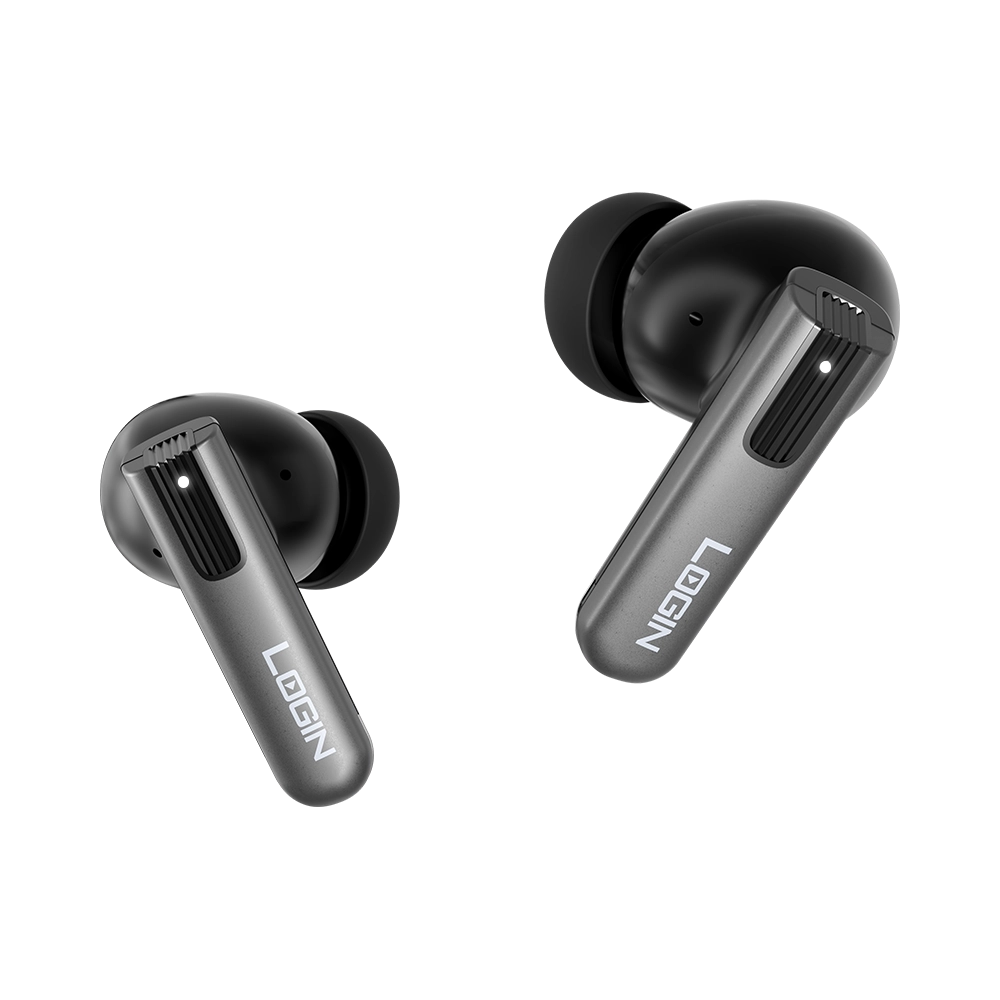 LOGIN L-218 ELAN True Wireless Earbuds | ANC + ENC | Bluetooth 5.4 | 13mm Bass Drivers