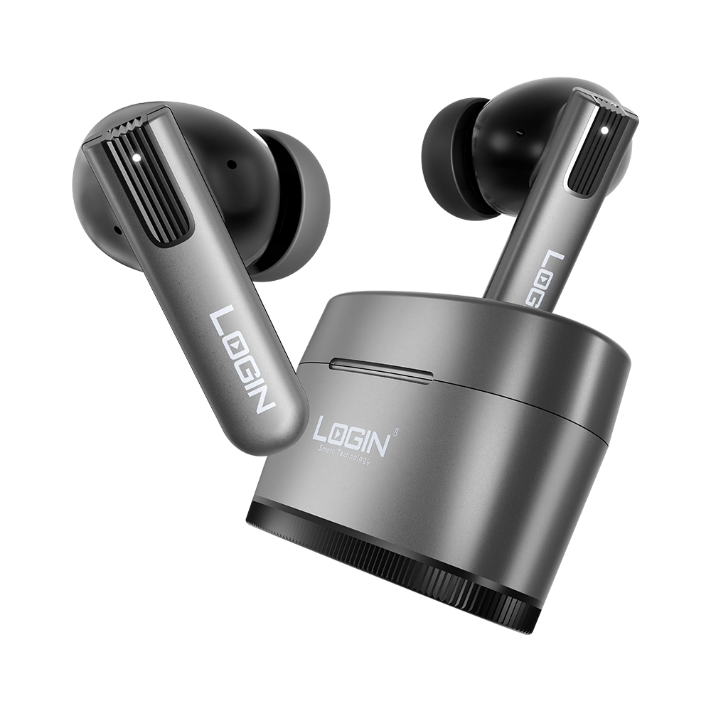 LOGIN L-218 ELAN True Wireless Earbuds | ANC + ENC | Bluetooth 5.4 | 13mm Bass Drivers
