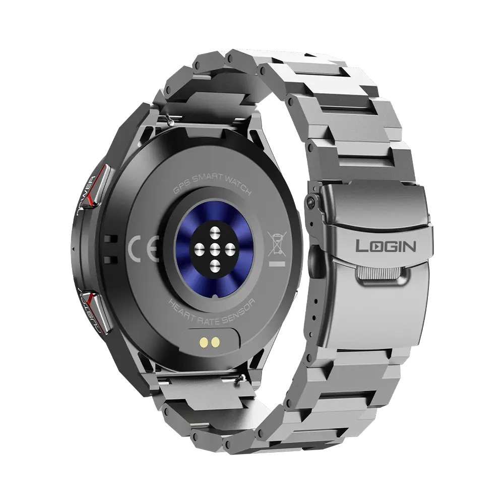 LogiN L-115 Glory Smart Watch – AMOLED Display, Built-In GPS, Bluetooth 5.3 Calling & 3ATM Water Resistance