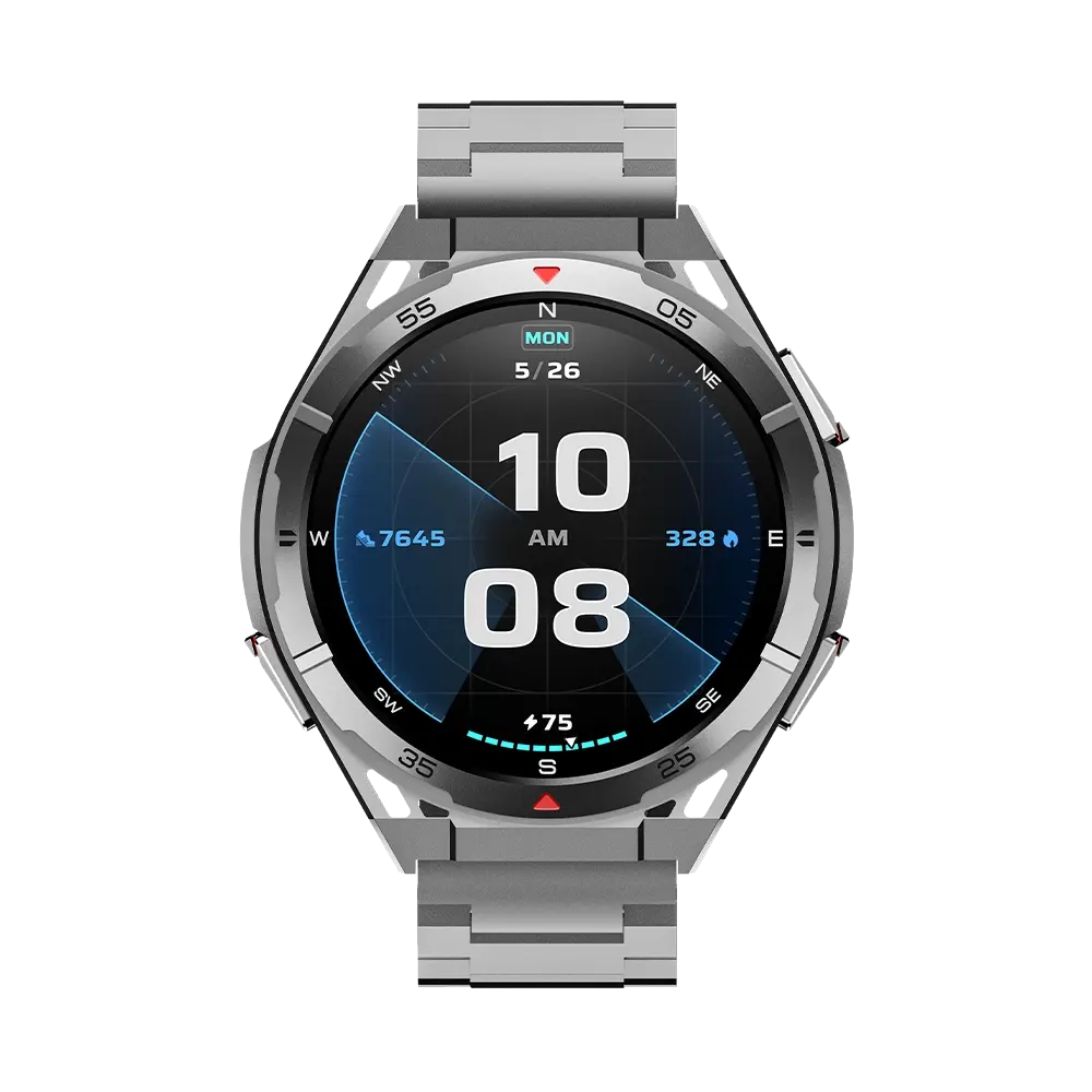 LogiN L-115 Glory Smart Watch – AMOLED Display, Built-In GPS, Bluetooth 5.3 Calling & 3ATM Water Resistance