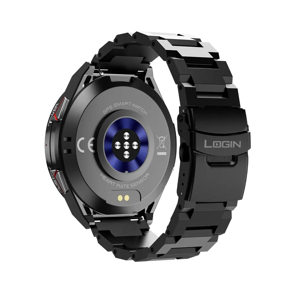LogiN L-115 Glory Smart Watch – AMOLED Display, Built-In GPS, Bluetooth 5.3 Calling & 3ATM Water Resistance