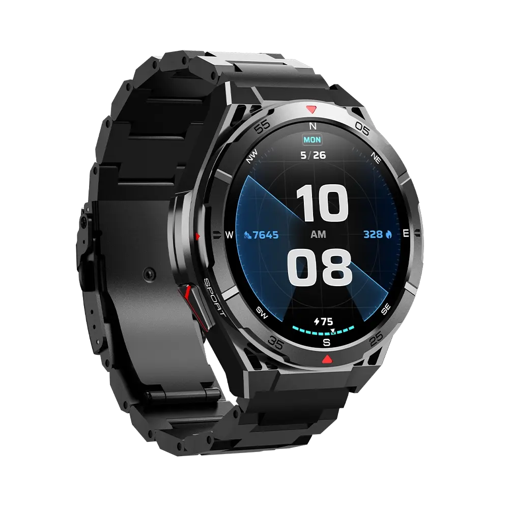 LogiN L-115 Glory Smart Watch – AMOLED Display, Built-In GPS, Bluetooth 5.3 Calling & 3ATM Water Resistance