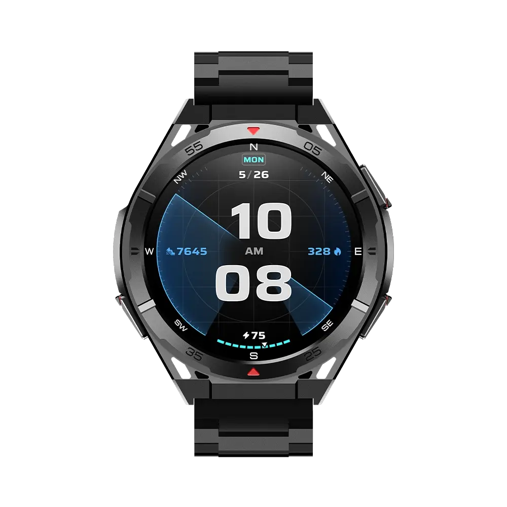 LogiN L-115 Glory Smart Watch – AMOLED Display, Built-In GPS, Bluetooth 5.3 Calling & 3ATM Water Resistance